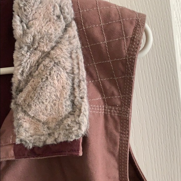 Canvas flannel lined vest - Picture 4 of 5